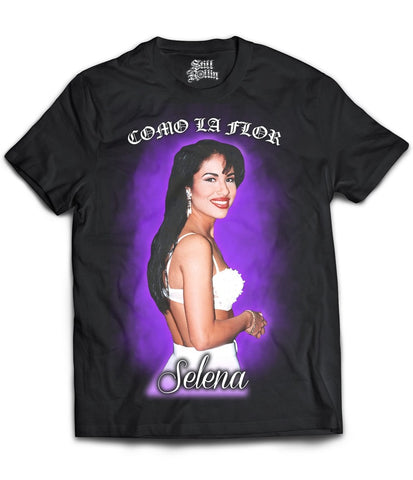 "COMO LA FLOR" Selena Purple T-Shirt