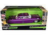 1964 Chevrolet Impala SS Lowrider Candy Purple with Graphics and White Interior "Lowriders" "Maisto Design" Series 1/26 Diecast Model Car