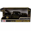 1964 Chevrolet Impala Lowrider Black with Gold Graphics and Wheels "Midnight Eclipse" Series 1/24 Diecast Model Car