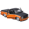 1993 Chevrolet 454 SS Pickup Truck "Harley Davidson" Black and Orange "H-D Custom" Series 1/24 Diecast Model Car