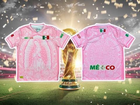 México Virgen de Guadalupe Heritage Jersey – Light Pink Edition
