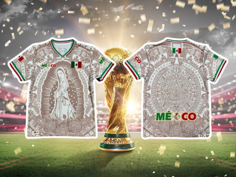 México Virgen de Guadalupe Heritage Jersey – Beige Edition