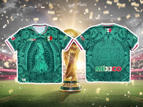 Mexico Virgen de Guadalupe Soccer Jersey – Green Edition
