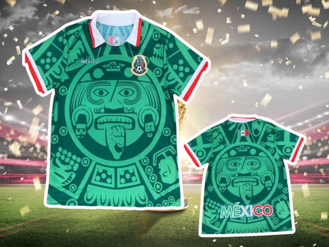 Mexico Aztec Calendar Soccer Jersey