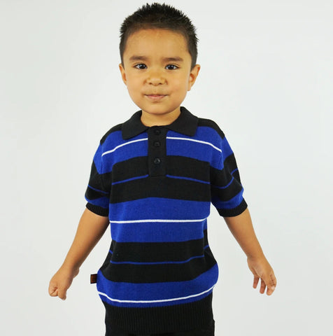 FB COUNTY KID CHARLIE BROWN SHIRT BLACK/ROYAL/WHITE