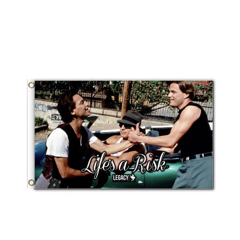 LIFE'S A RISK BANNER