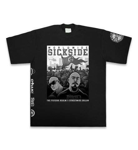 "SICKSIDE" PSYCHO REALM COLLAB MEN'S TEE
